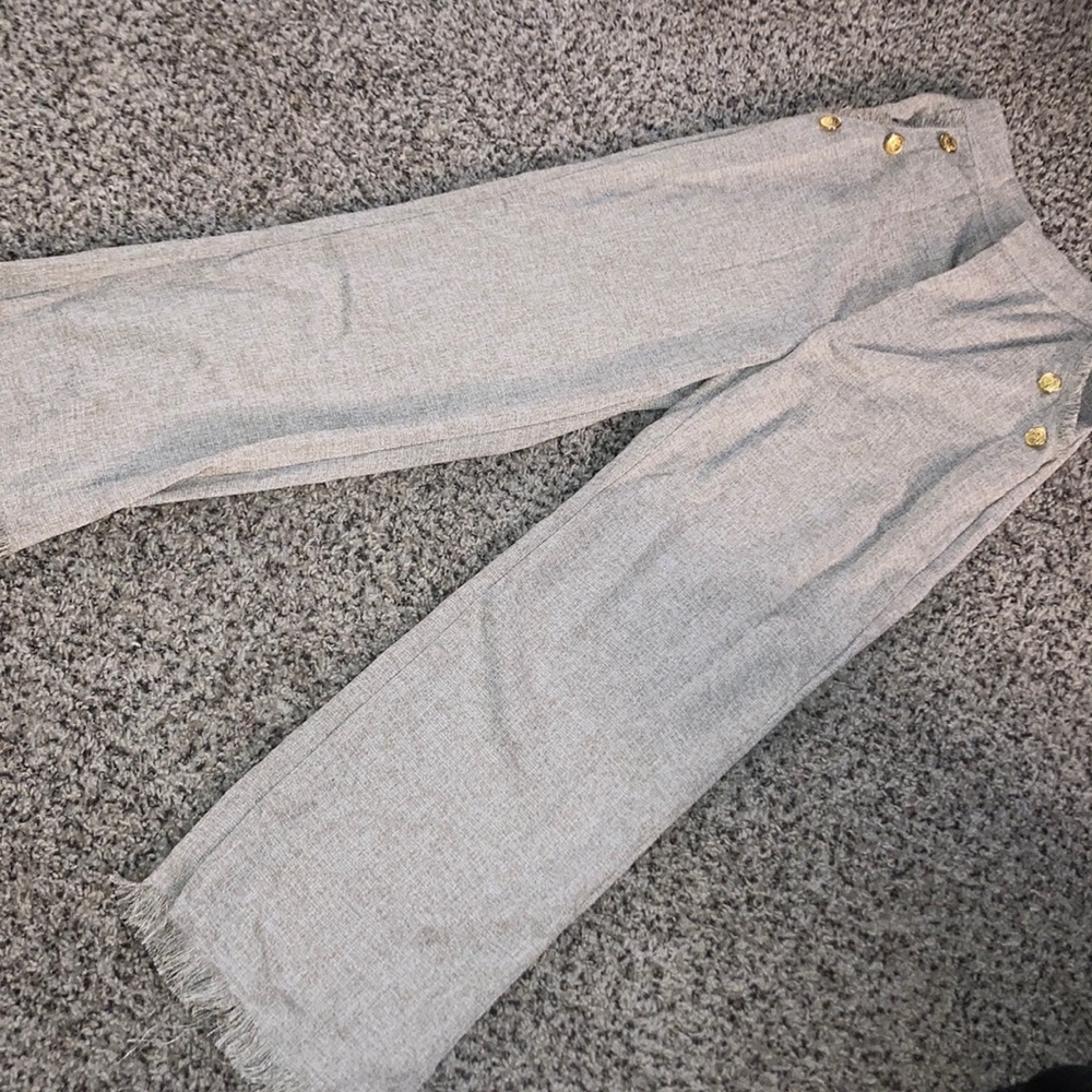 High waisted wide leg pants